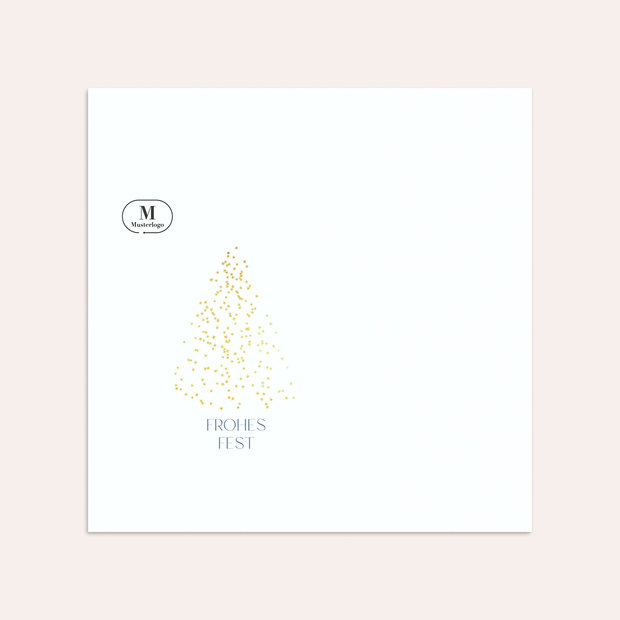 Umschlag mit Design Weihnachten Geschäftlich - Strahlend schöner Weihnachtsbaum