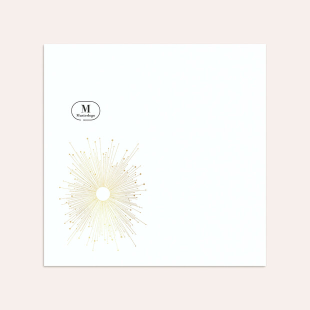 Umschlag mit Design Weihnachten Geschäftlich - Goldstern