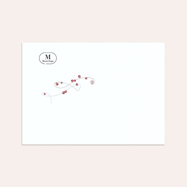 Umschlag mit Design Weihnachten Geschäftlich - Kugel-Hula