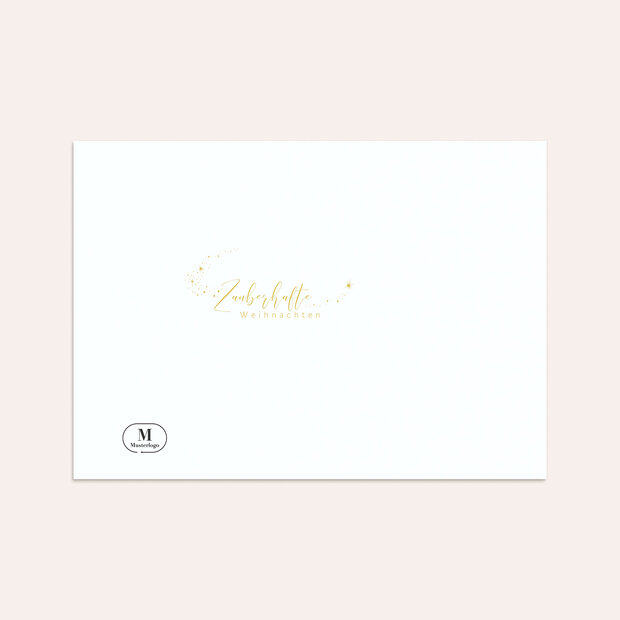 Umschlag mit Design Weihnachten Geschäftlich - Magie der Sterne