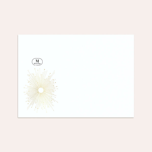 Umschlag mit Design Weihnachten Geschäftlich - Goldstern