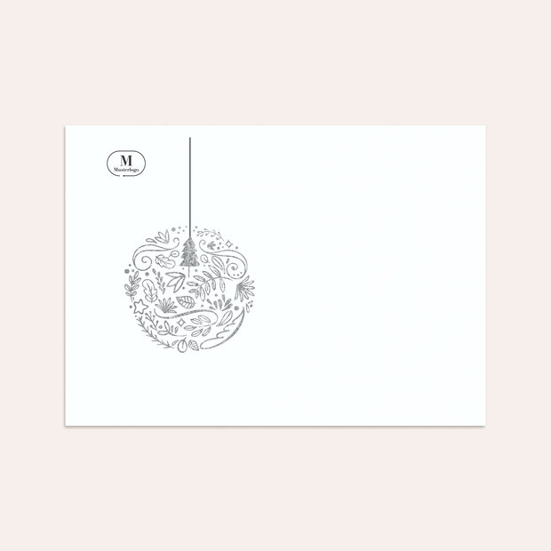 Umschlag mit Design Weihnachten Geschäftlich - Christbaumkugel