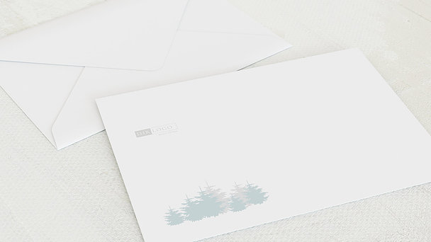Umschlag mit Design Weihnachten Geschäftlich - Weihnachtswald