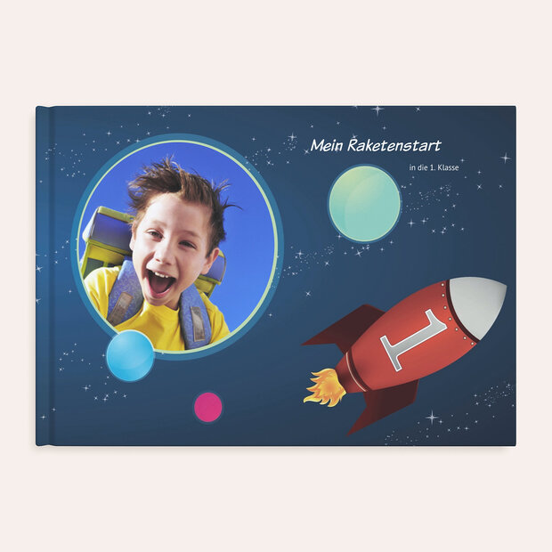 Fotobuch Einschulung - Rakete