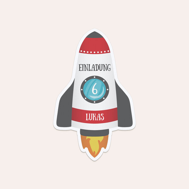 Einladungen für Kindergeburtstag - Kleine Astronauten