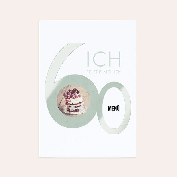 Menükarten Geburtstag - Tolle Nummer 60