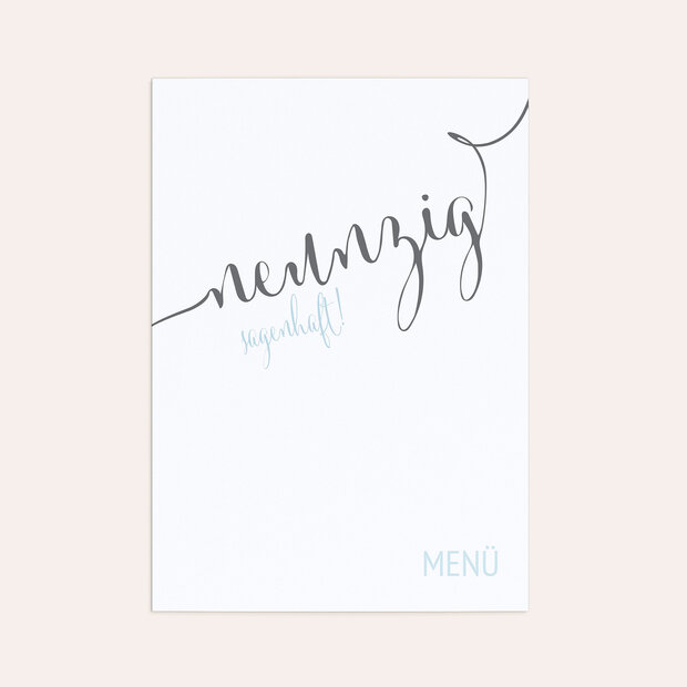 Menükarten Geburtstag - Sagenhafte Neunzig