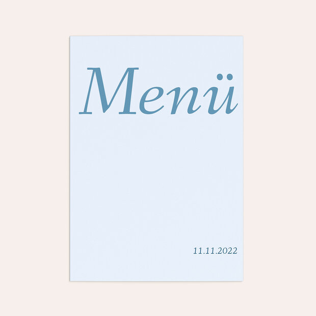 Menükarten Geburtstag - Meine Fünfzig
