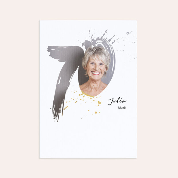 Menükarten Geburtstag - Energie 70