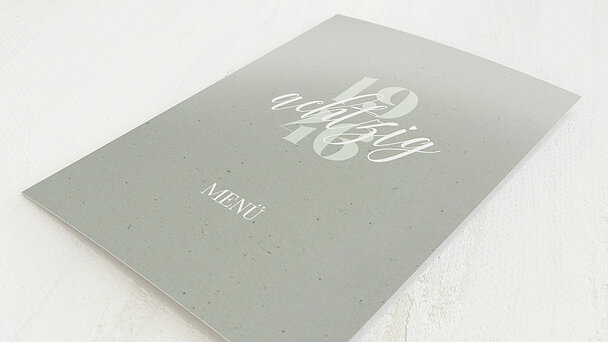 Geburtstagseinladungen Patina 80 Detail