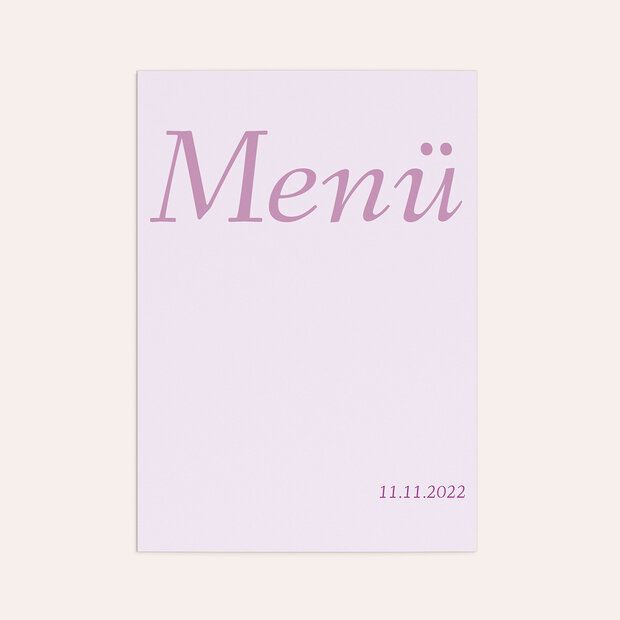 Menükarten Geburtstag - Meine Sechzig