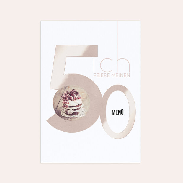 Menükarten Geburtstag - Tolle Nummer 50