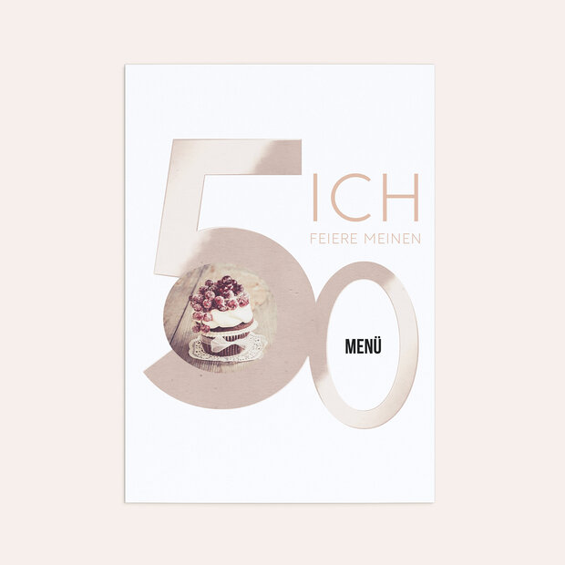 Menükarten Geburtstag - Tolle Nummer 50
