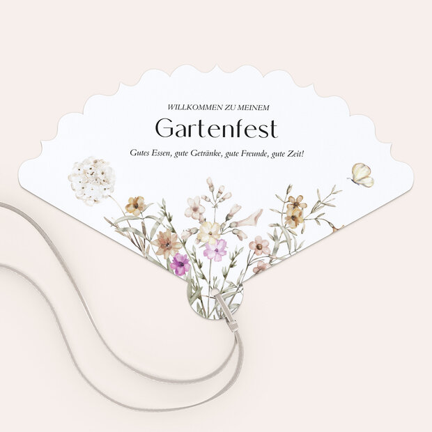 Menükarten Geburtstag - Flowery