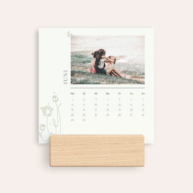 Tischkalender - Zart gezeichnete Jahresreise