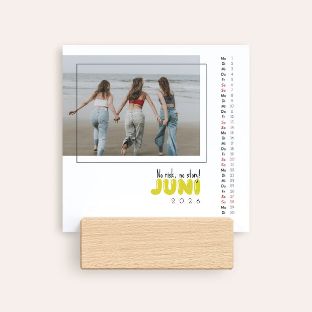 Tischkalender - Bubbly letters