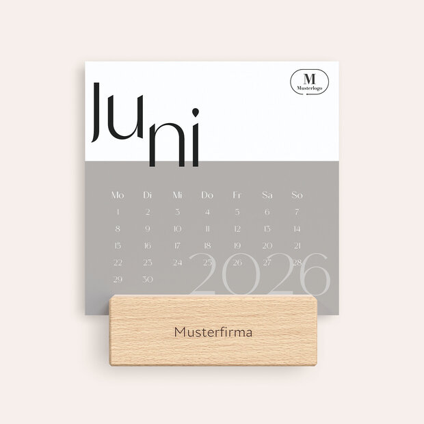 Tischkalender - Modernes Grau