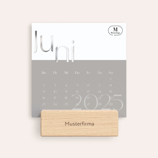 Tischkalender - Modernes Grau