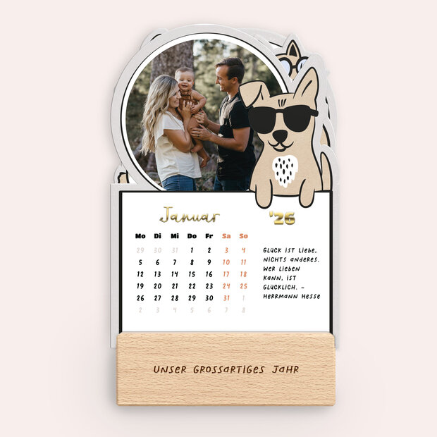 Tischkalender - Coole Haustiere