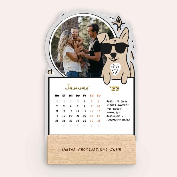 Tischkalender - Coole Haustiere