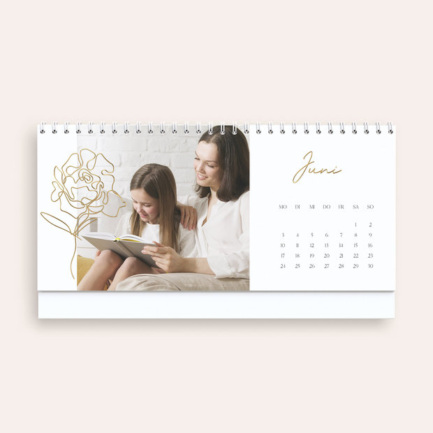 Tischkalender - Blumenlinie Tischkalender