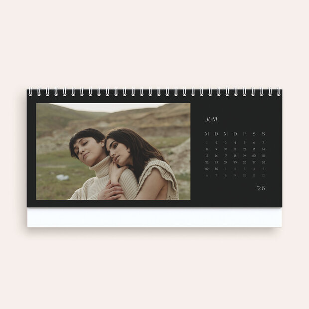 Tischkalender - Simply Black