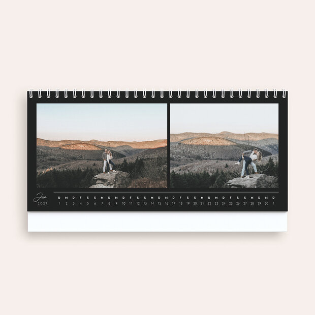 Tischkalender - Black elegance
