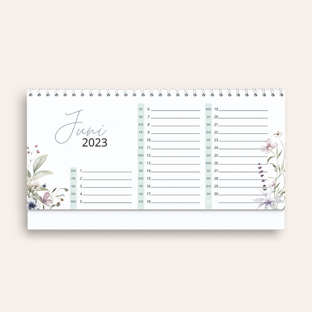 Tischkalender - Üppige Wiesenblumen Tischkalender