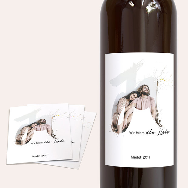 Weinetiketten Hochzeit - Liebesenergie