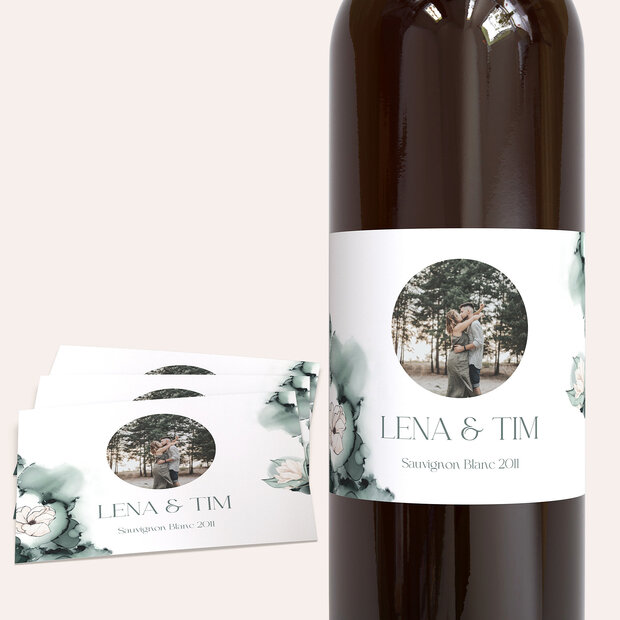 Weinetiketten Hochzeit - Stilvolle Eleganz