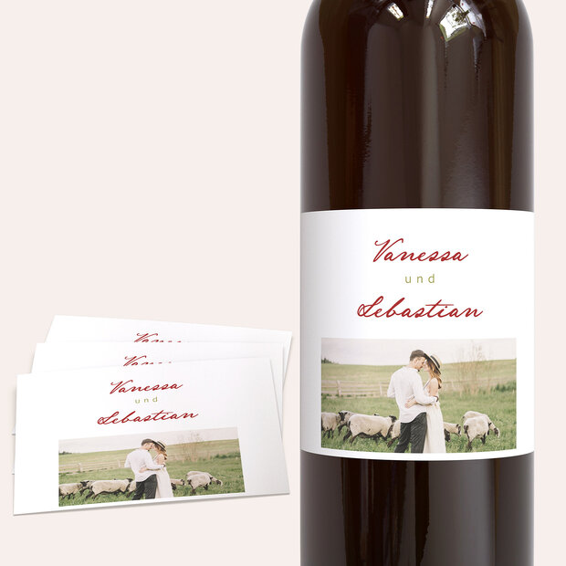 Weinetiketten Hochzeit - Kleine Scheune