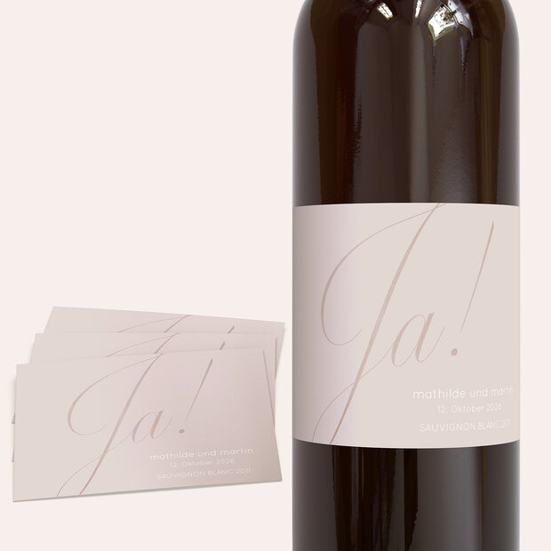 Weinetiketten Hochzeit - Glitterfunken