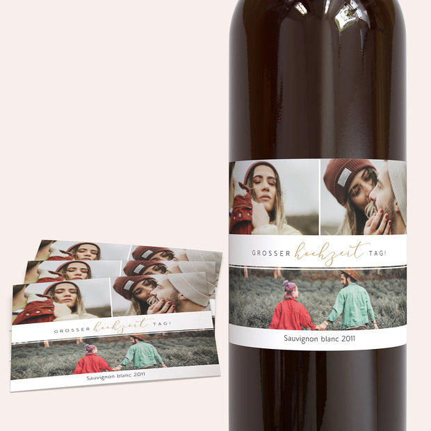 Weinetiketten Hochzeit - Unforgettable Moments