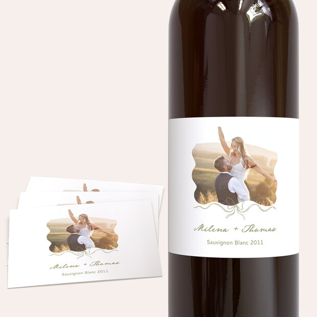 Weinetiketten Hochzeit - Toskana Vibes