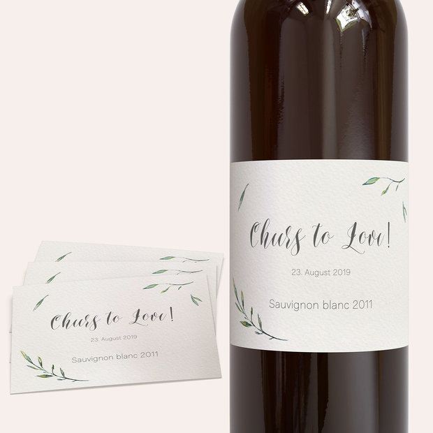 Weinetiketten Hochzeit - Feenwald