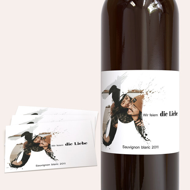 Weinetiketten Hochzeit - Liebesenergie