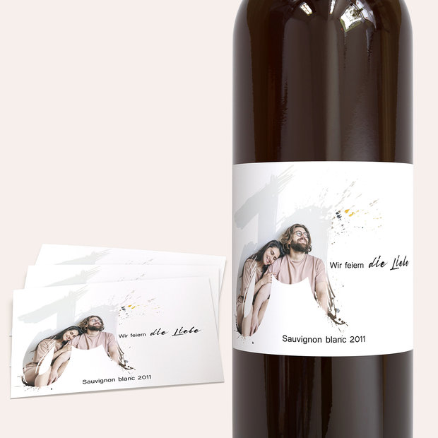 Weinetiketten Hochzeit - Liebesenergie