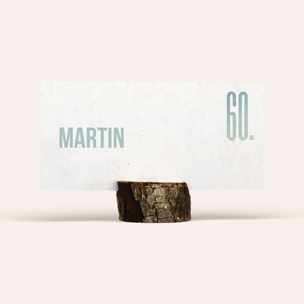 Tischkarten für Ihre Geburtstagsfeier - Vintage Grid 60