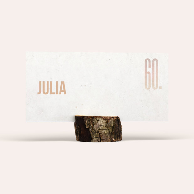 Tischkarten für Ihre Geburtstagsfeier - Vintage Grid 60