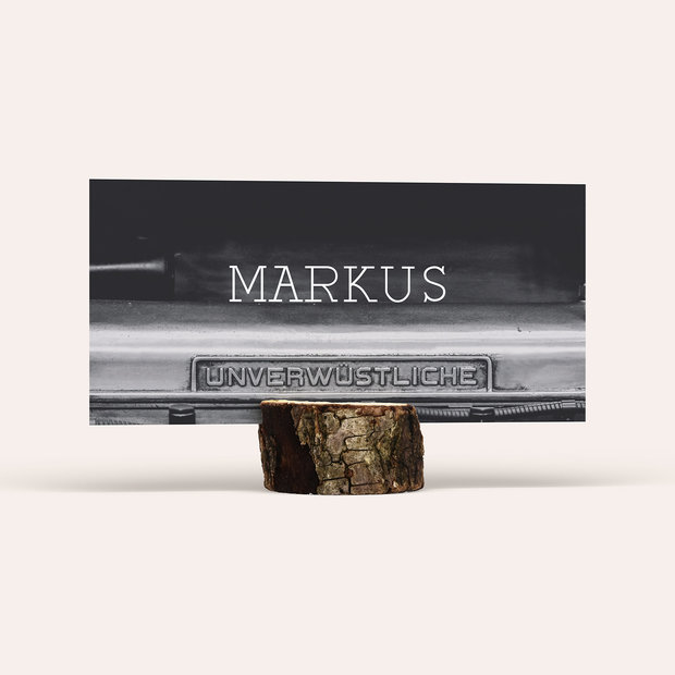 Tischkarten für Ihre Geburtstagsfeier - Unverwüstlich