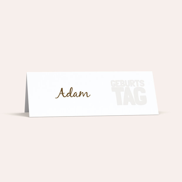 Tischkarten für Ihre Geburtstagsfeier - Geburtstag
