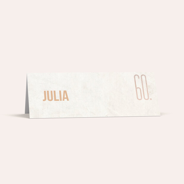 Tischkarten für Ihre Geburtstagsfeier - Vintage Grid 60