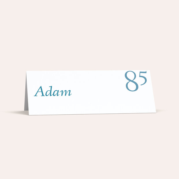 Tischkarten für Ihre Geburtstagsfeier - Meine Achtzig Fünf