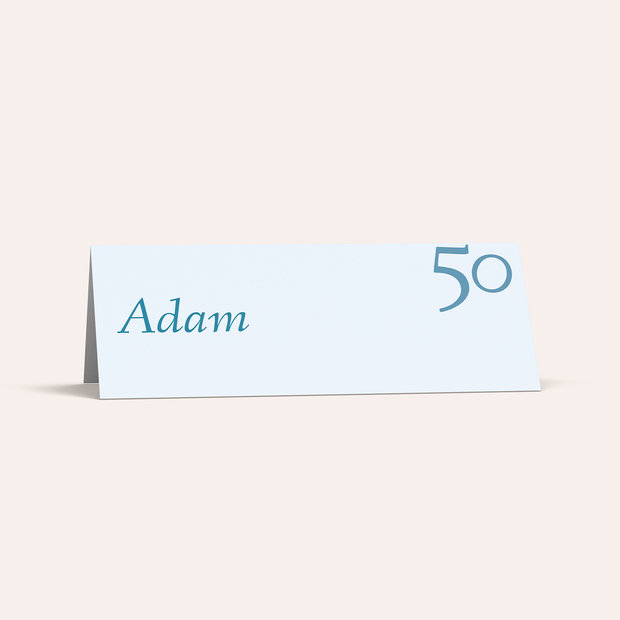 Tischkarten für Ihre Geburtstagsfeier - Meine Fünfzig