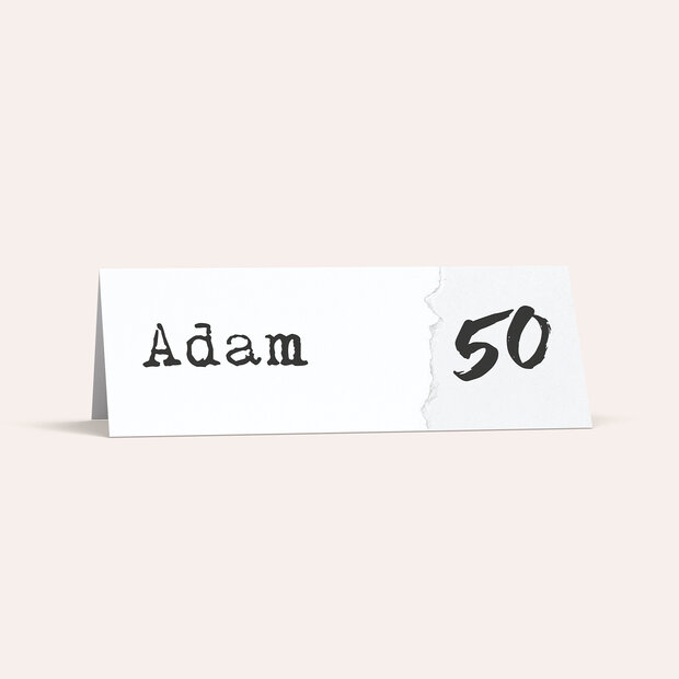 Tischkarten für Ihre Geburtstagsfeier - Streiflicht