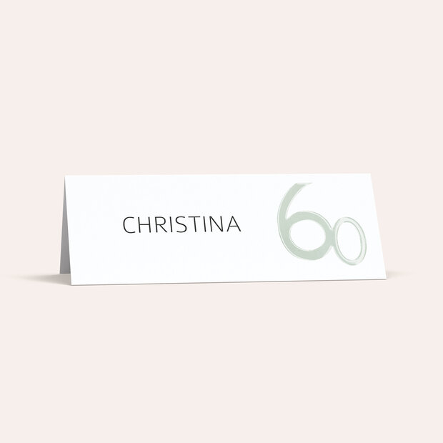 Tischkarten für Ihre Geburtstagsfeier - Tolle Nummer 60