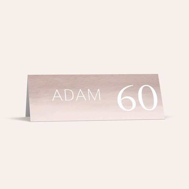 Tischkarten für Ihre Geburtstagsfeier - Elegante 60