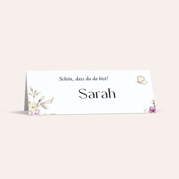 Tischkarten für Ihre Geburtstagsfeier - Flowery