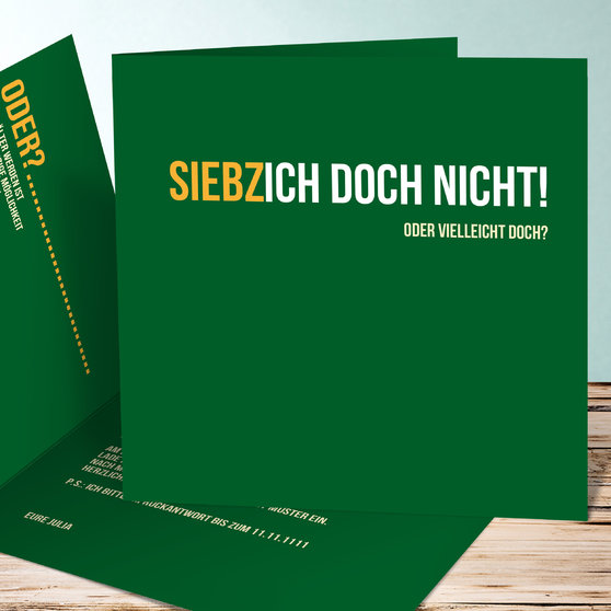 Einladungskarten für den 70. Geburtstag