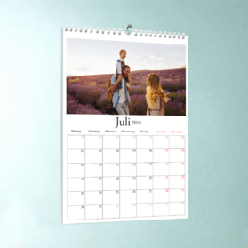 Wandkalender online mit eigenen Fotos selbst gestalten und drucken lassen